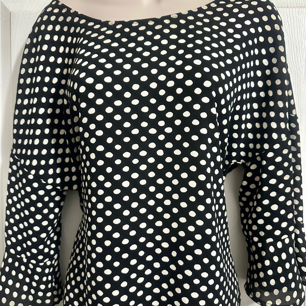 Collective Concepts Polka Dot Blouse Size M